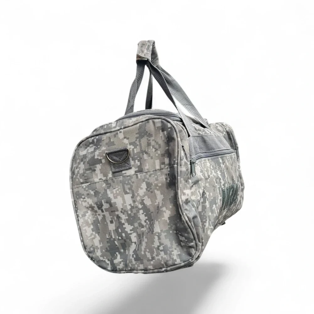 NRA Digital Camo Tactical Duffle Bag Gray ACU Military Style‎ Travel Range Bag